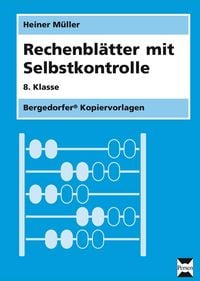 Produktbild: Rechenbl&auml;tter mit Selbstkontrolle - 8. Klasse