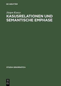Produktbild: Kasusrelationen und semantische Emphase
