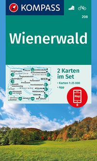 Bild vom Artikel KOMPASS Wanderkarten-Set 208 Wienerwald (2 Karten) 1:25.000 vom Autor 