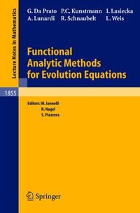 Produktbild: Functional Analytic Methods for Evolution Equations