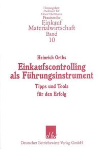 Produktbild: Einkaufscontrolling als F&uuml;hrungsinstrument.