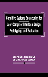 Produktbild: Cognitive Systems Engineering for User-computer Interface Design, Prototyping, and Evaluation