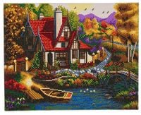 Produktbild: Craft Buddy CAK-A56 - Riverside Cottage, 40x50cm Crystal Art Kit, Diamond Painting