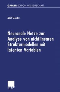 Produktbild: Neuronale Netze zur Analyse von nichtlinearen Strukturmodellen mit latenten Variablen