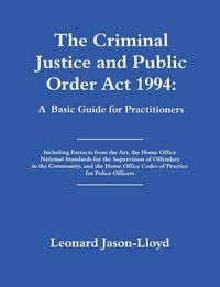 Produktbild: The Criminal Justice and Public Order Act 1994