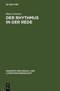 Produktbild: Der Rhythmus in der Rede