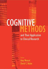 Produktbild: Cognitive Methods and Their Applications to Clinical Research