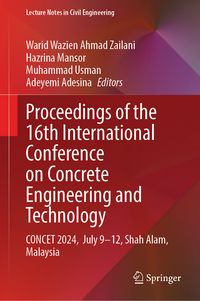 Produktbild: Proceedings of the 16th International Conference on Concrete Engineering and Technology