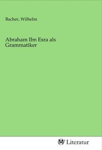 Produktbild: Abraham Ibn Esra als Grammatiker