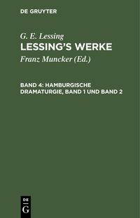 Produktbild: Hamburgische Dramaturgie, Band 1 und Band 2