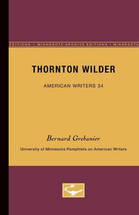 Produktbild: Thornton Wilder - American Writers 34