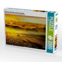 Produktbild: Schafe auf der Weide im Sonnenaufgang (Puzzle)