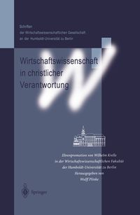 Produktbild: Wirtschaftswissenschaft in christlicher Verantwortung