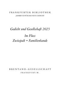 Produktbild: Frankfurter Bibliothek 2025