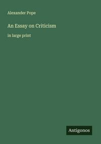 Produktbild: An Essay on Criticism