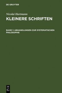 Produktbild: Abhandlungen zur systematischen Philosophie