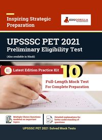 Produktbild: UPSSSC Preliminary Eligibility Test (PET) Exam | 1000 Solved Questions By EduGorilla Prep Experts