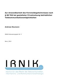 Bild vom Artikel IRNIK-Diskussionspapiere / IRNIK-Diskussionspapier Nr. 3 vom Autor Andreas Neumann
