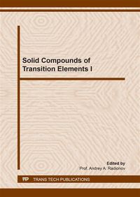 Produktbild: Solid Compounds of Transition Elements I