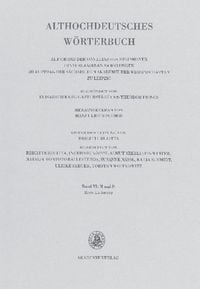 Produktbild: Althochdeutsches W&ouml;rterbuch / Band VI: M&ndash;N, 1. Lieferung (m bis gi-mah)