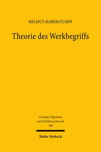 Produktbild: Theorie des Werkbegriffs