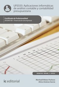 Produktbild: Aplicaciones inform&aacute;ticas de an&aacute;lisis contable y contabilidad presupuestaria. ADGN0108