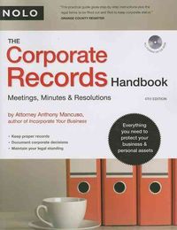 Produktbild: The Corporate Records Handbook