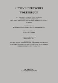 Produktbild: Althochdeutsches Wörterbuch / Band VI: M–N. 15. bis 18. Lieferung (neman bis ny)