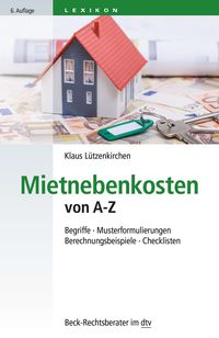 Bild vom Artikel Mietnebenkosten von A - Z vom Autor Klaus Lützenkirchen