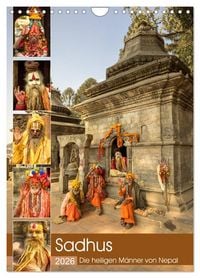 Produktbild: Sadhus - Die heiligen M&auml;nner von Nepal (Wandkalender 2026 DIN A4 hoch), CALVENDO Monatskalender
