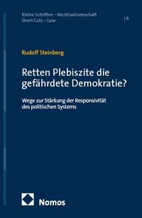 Produktbild: Retten Plebiszite die gef&auml;hrdete Demokratie?