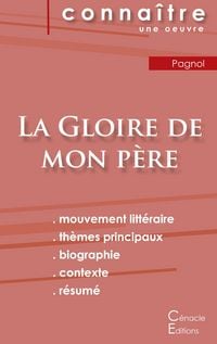 Produktbild: Fiche de lecture La Gloire de mon p&egrave;re de Marcel Pagnol (analyse litt&eacute;raire de r&eacute;f&eacute;rence et r&eacute;sum&eacute; complet)