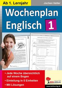 Produktbild: Wochenplan Englisch 1