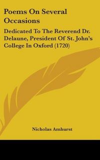 Produktbild: Amhurst, N: Poems On Several Occasions