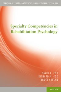 Produktbild: Specialty Competencies in Rehabilitation Psychology