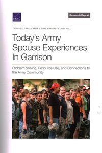 Produktbild: Today's Army Spouse Experiences in Garrison