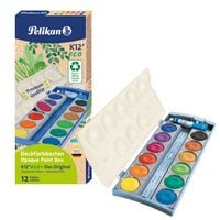 Produktbild: Pelikan Deckfarbkasten eco 735K, 12 Farben + Tube Deckwei&szlig;