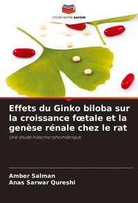 Produktbild: Effets du Ginko biloba sur la croissance f&iquest;tale et la gen&egrave;se r&eacute;nale chez le rat