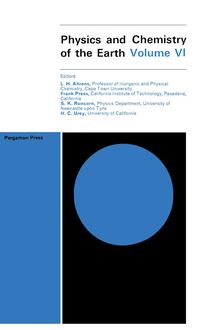 Produktbild: Physics and Chemistry of the Earth