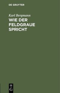 Produktbild: Wie der Feldgraue spricht