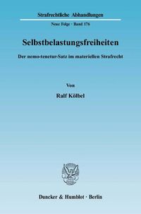 Produktbild: Selbstbelastungsfreiheiten.
