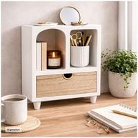 Produktbild: HTI-Living Minikommode mit Schublade MDF Aufbewahrungsschrank mit offenen F&auml;chern