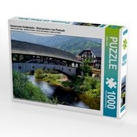 Produktbild: CALVENDO Puzzle Historische Holzbr&uuml;cke - Wahrzeichen von Forbach | 1000 Teile Lege-Gr&ouml;&szlig;e 64x48cm Foto-Puzzle f&uuml;r gl&uuml;ckliche Stunden
