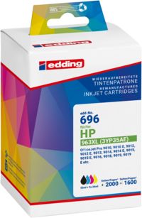Produktbild: Edding Druckerpatrone ersetzt HP 963XL, 3JA30AE Kompatibel Kombi-Pack Schwarz, Cyan, Magenta, Gelb EDD-696 18-696