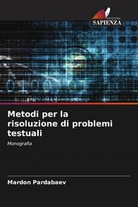 Produktbild: Metodi per la risoluzione di problemi testuali