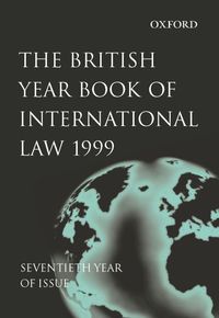 Produktbild: The British Year Book of International Law 1999' Seventieth Year of Issue'