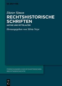 Produktbild: Rechtshistorische Schriften