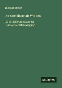 Produktbild: Der Gemeinschaft Werden