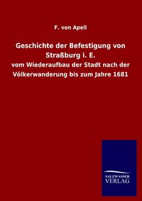 Produktbild: Geschichte der Befestigung von Stra&szlig;burg i. E.