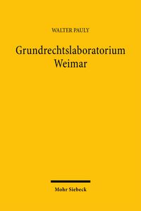 Produktbild: Grundrechtslaboratorium Weimar